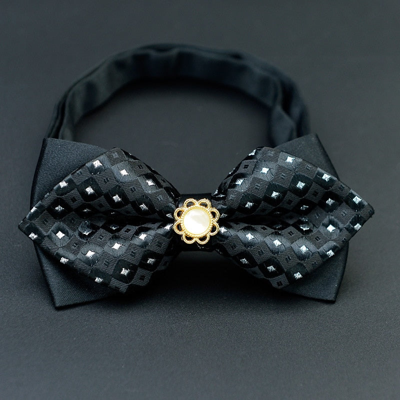 Nœud Papillon Pré-Noué Réglable Pour Homme À Carreaux Pour Mariage, Fête D'Anniversaire