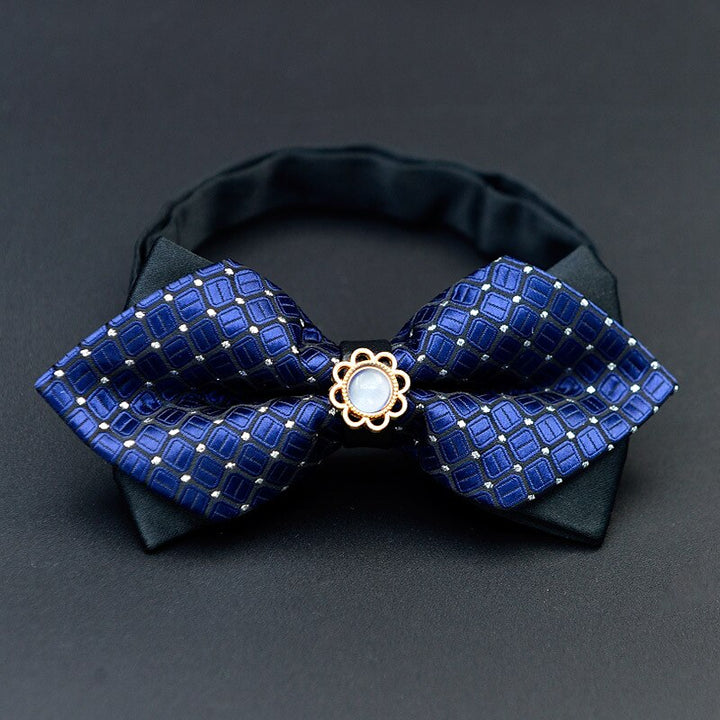 Nœud Papillon Pré-Noué Réglable Pour Homme À Carreaux Pour Mariage, Fête D'Anniversaire