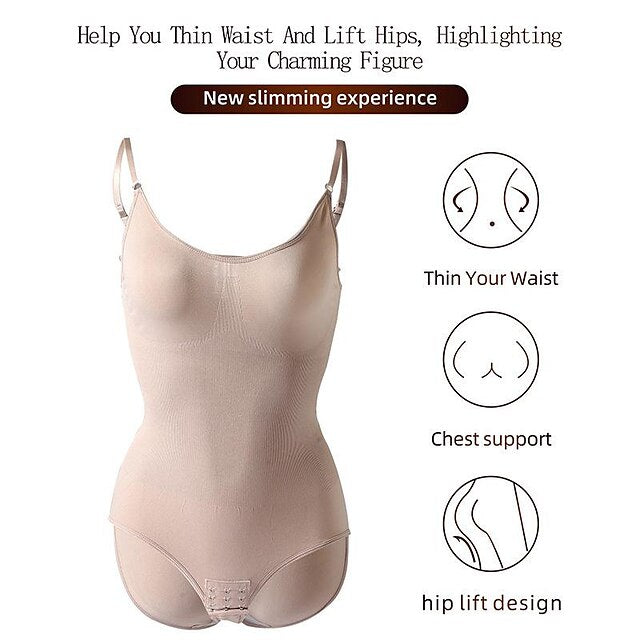 Shapewear Contrôle Du Ventre Haute Compression Body Shaper pour Femmes Rehausseur de Fesses Cuisses Plus Mince