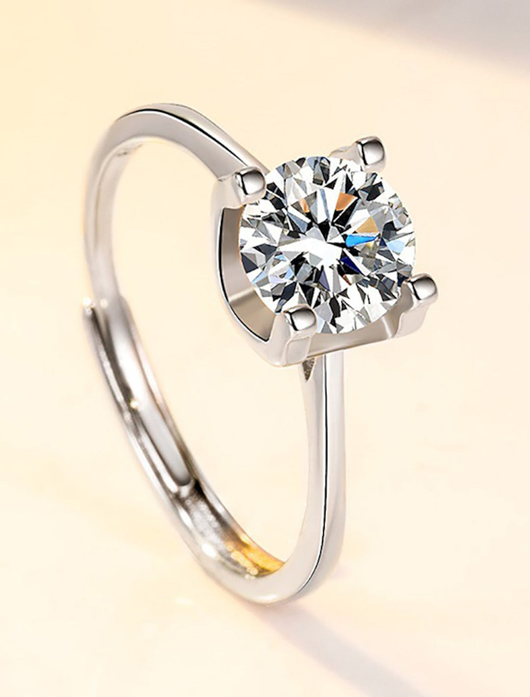 Bague De Mariage Géométrique En Argent Avec Strass En Argent Sterling S925, Élégante, Simple Et Luxueuse