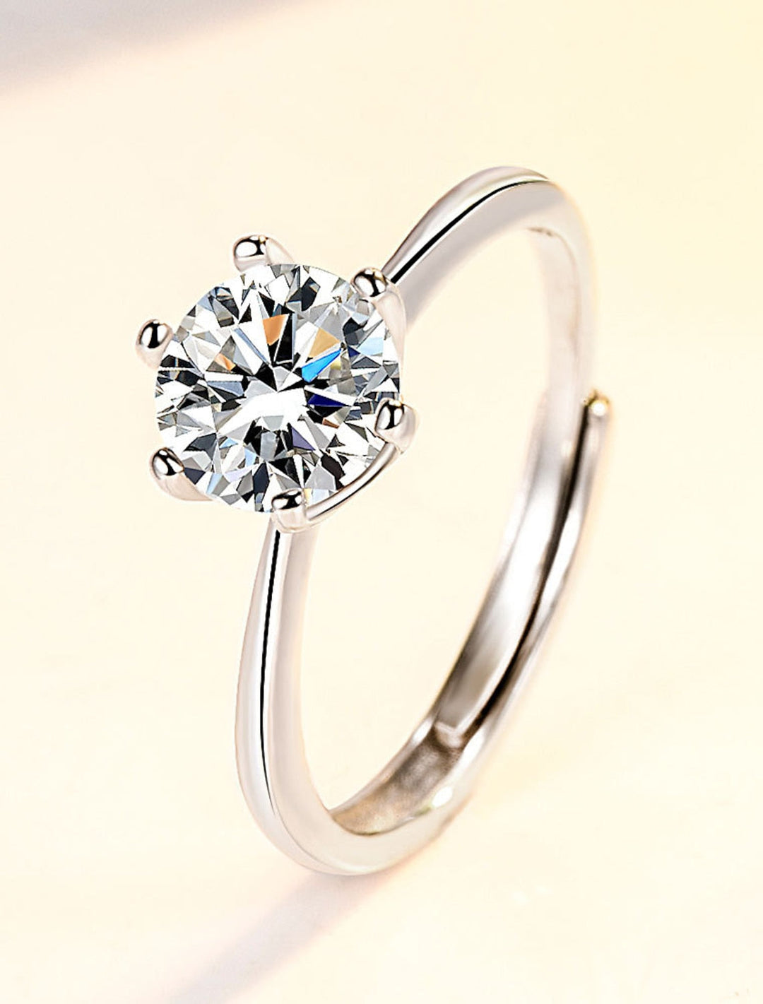 Bague De Mariage Géométrique En Argent Avec Strass En Argent Sterling S925, Élégante, Simple Et Luxueuse