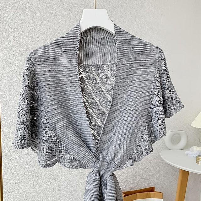 Gilet Tricoté pour Femme Écharpe D'Épaule Élégant et Confortable Porter Au Quotidien pour Un Mariage