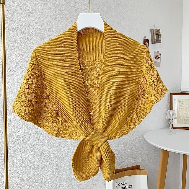 Gilet Tricoté pour Femme Écharpe D'Épaule Élégant et Confortable Porter Au Quotidien pour Un Mariage
