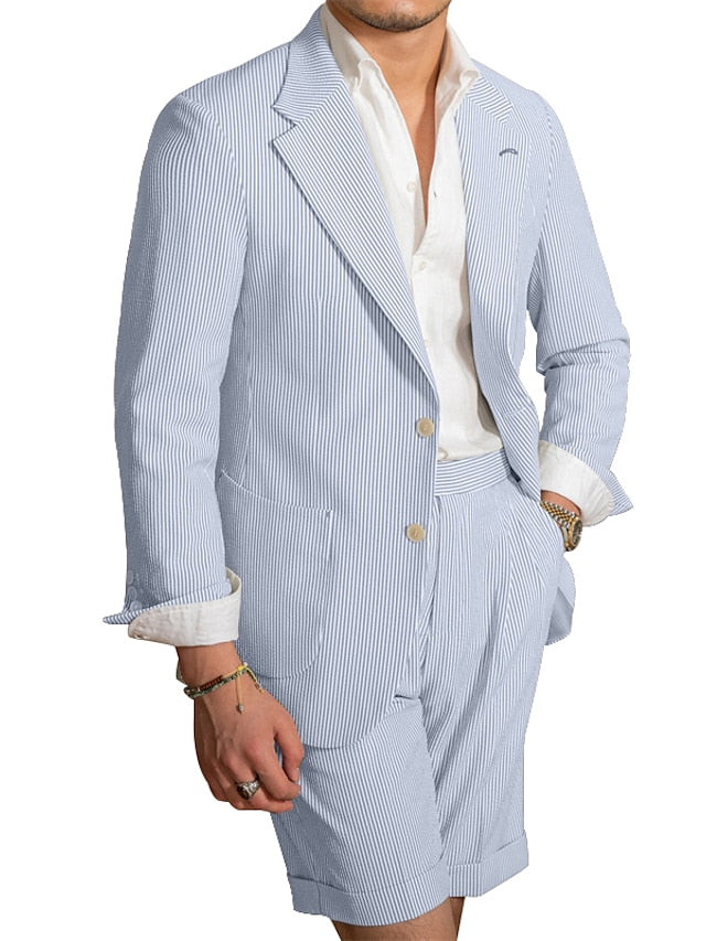 Costumes de Mariage 2 Pièces pour Hommes, Coupe Ajustée, Simple Boutonnage, Deux Boutons