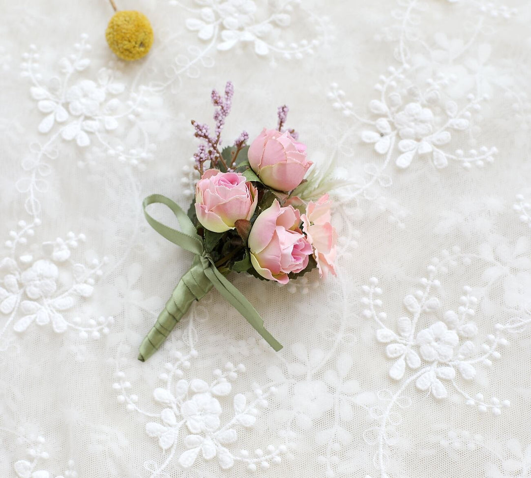 Fleurs De Poignet De Mariage Boutonnières Fleur Artificielle Moderne Contemporain