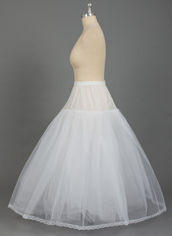 Jupons en Filet de Nylon/Tulle à 4 Niveaux pour Robe de Bal, Grande Taille