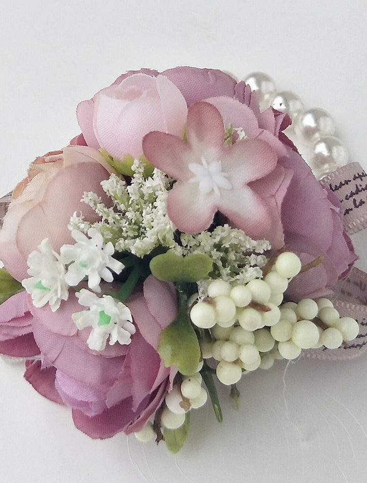 Fleurs De Mariage Boutonnières / Corsages De Poignet Soirée Polyester