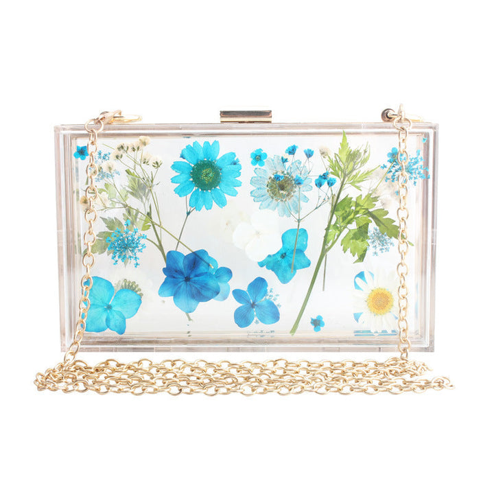 Pochettes Transparentes en Acrylique à la Mode Florale