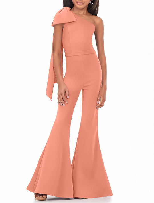 Combinaisons de Bal à Une Épaule pour Filles avec Nœud Papillon