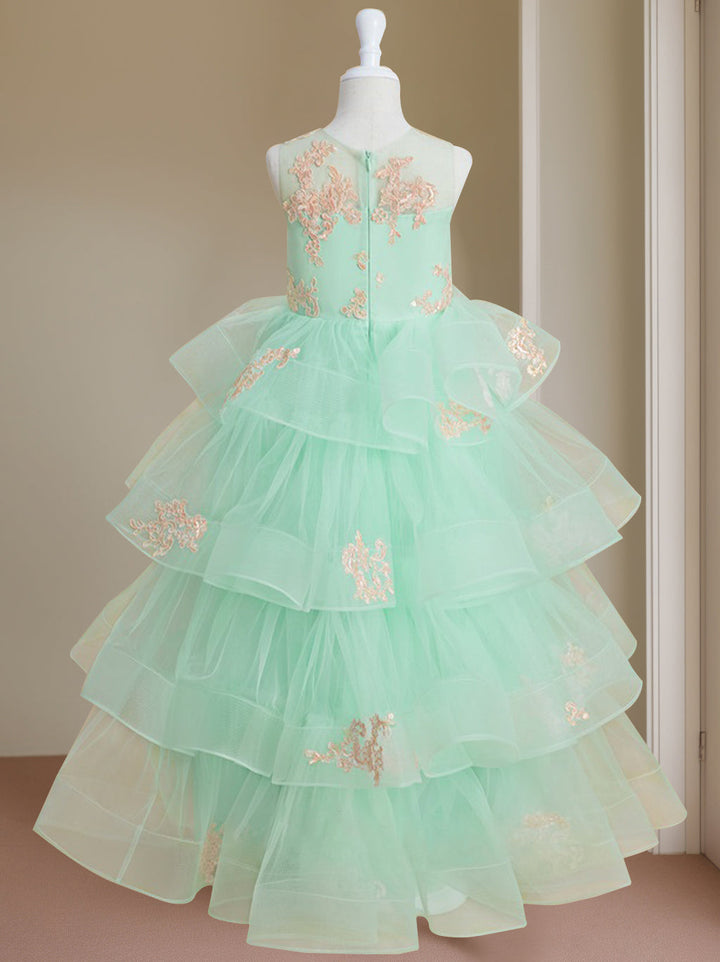 Robe de Bal à Encolure Dégagée Sans Manches, Longueur Au Sol, pour Demoiselle D'Honneur