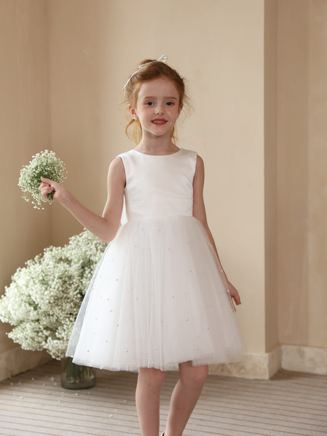 Robe de Bal Courte/Mini Sans Manches avec Décolleté en V et Nœud Papillon