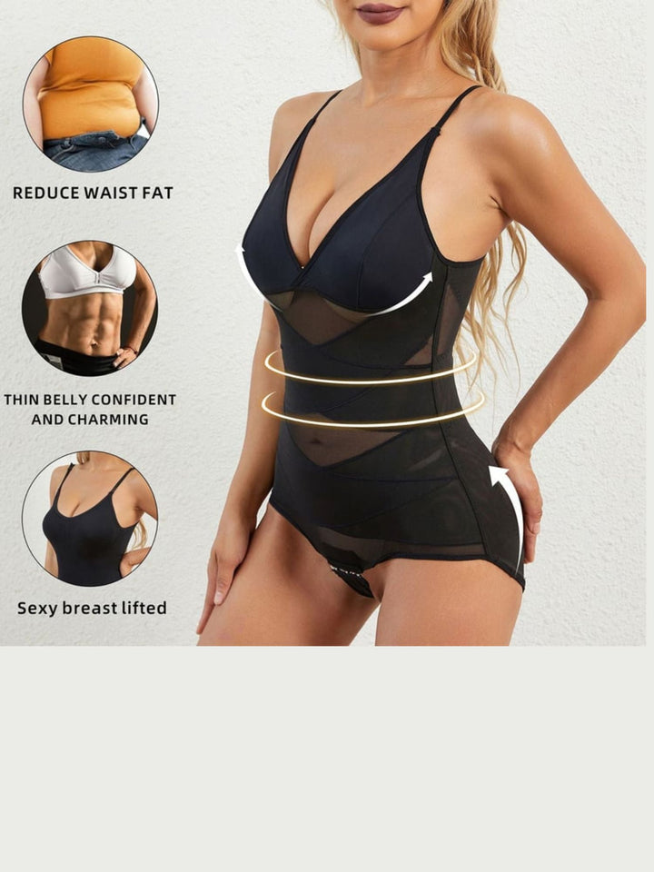Sous-Vêtement de Forme Classique Confortable et Charmant en Maille à Col en V pour Femmes