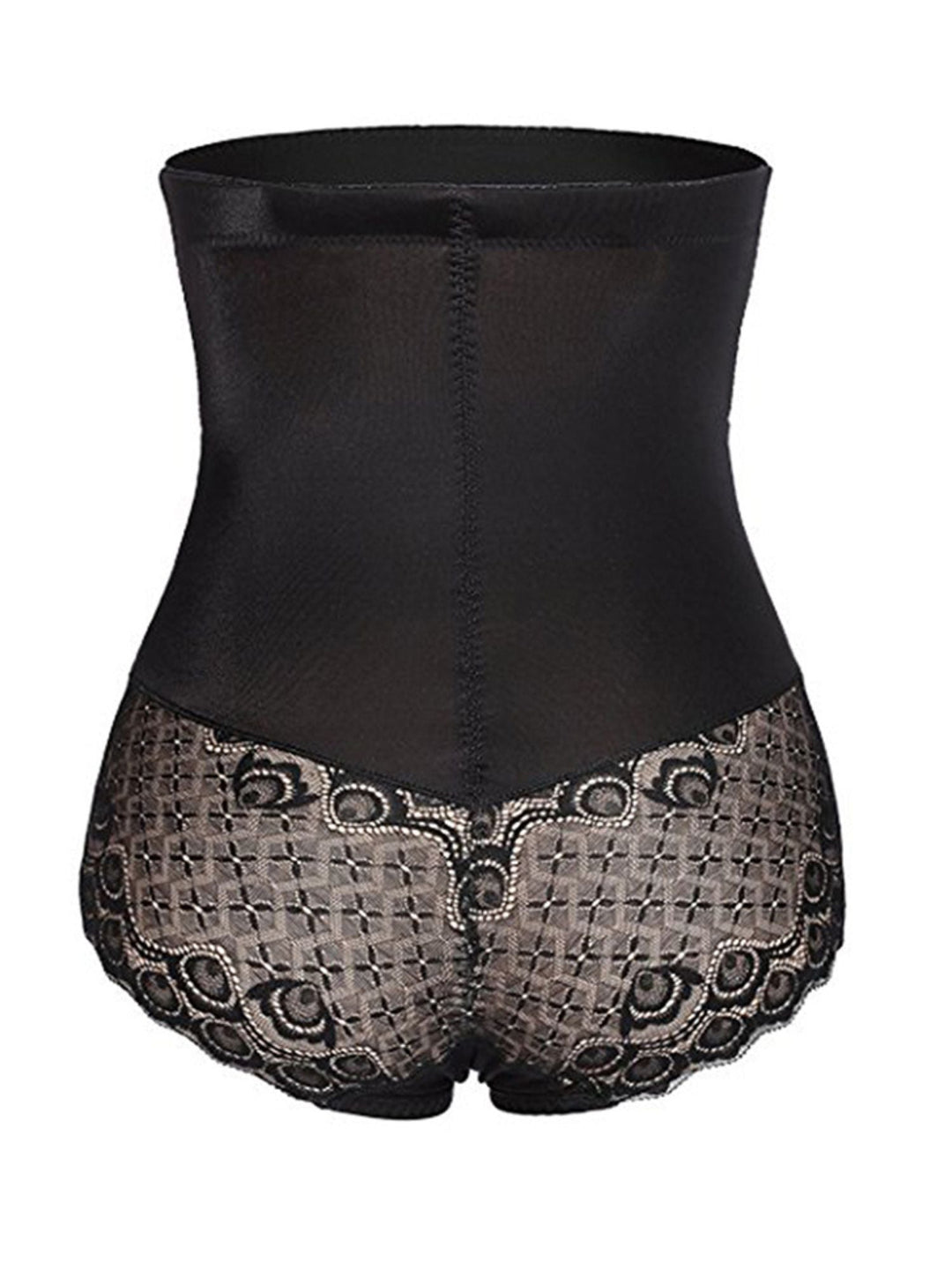 Slip Taille Haute en Coton à Dentelle, Décontracté, Classique et Élégant
