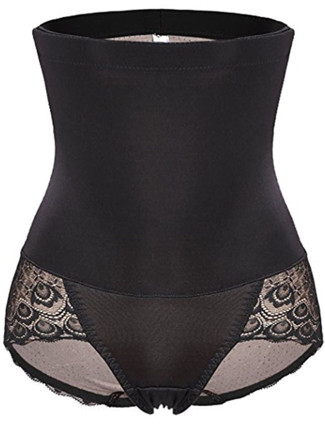 Slip Taille Haute en Coton à Dentelle, Décontracté, Classique et Élégant