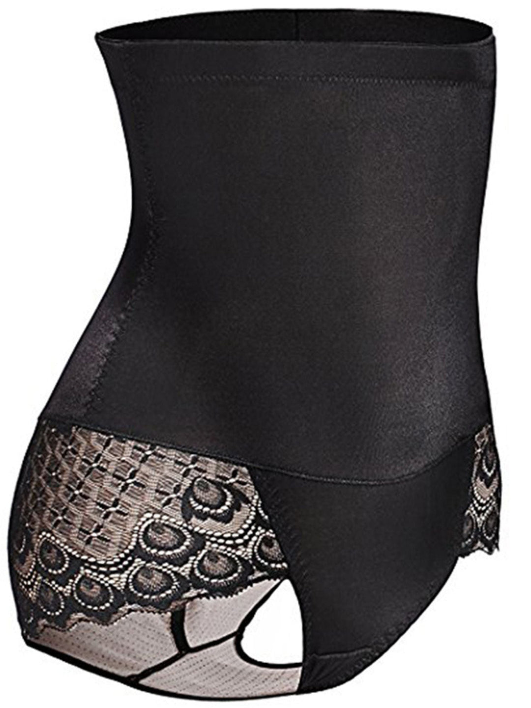 Slip Taille Haute en Coton à Dentelle, Décontracté, Classique et Élégant