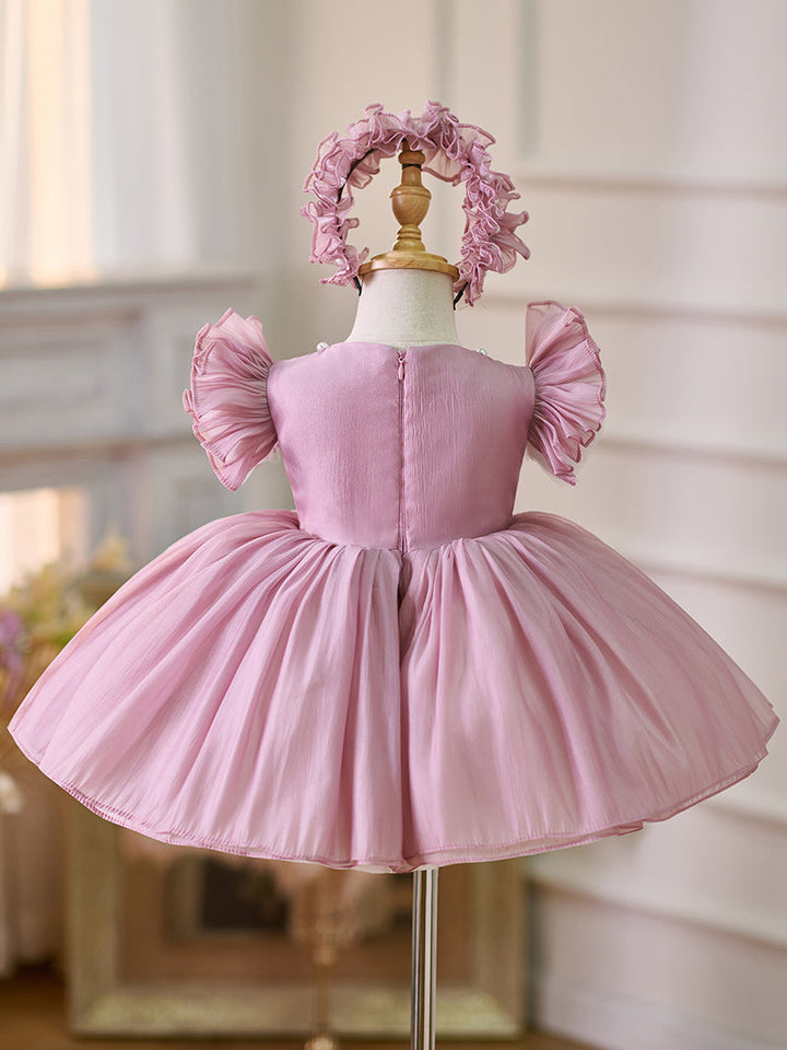 Robe de Soirée en Organza Longueur Genou pour Tout-Petits pour le 1Er Anniversaire
