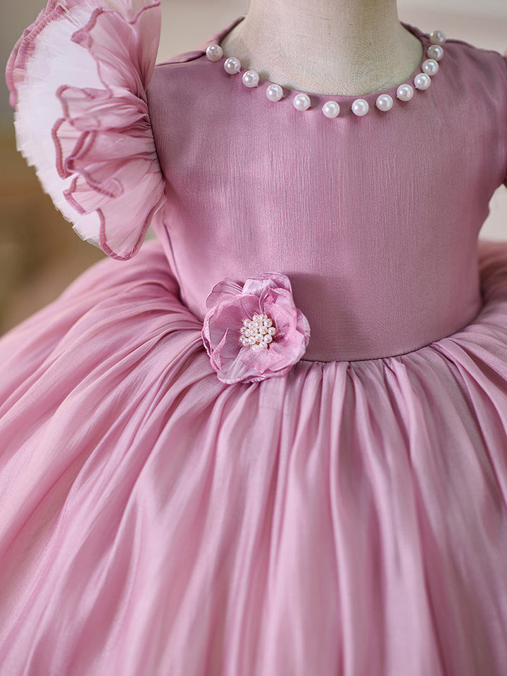 Robe de Soirée en Organza Longueur Genou pour Tout-Petits pour le 1Er Anniversaire