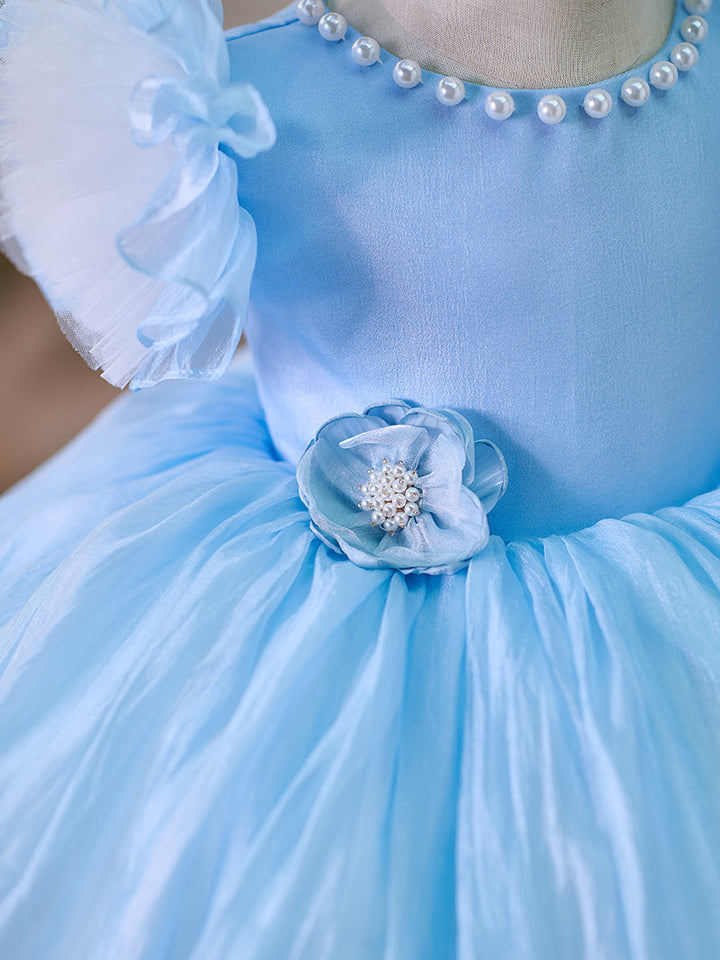 Robe de Soirée en Organza Longueur Genou pour Tout-Petits pour le 1Er Anniversaire