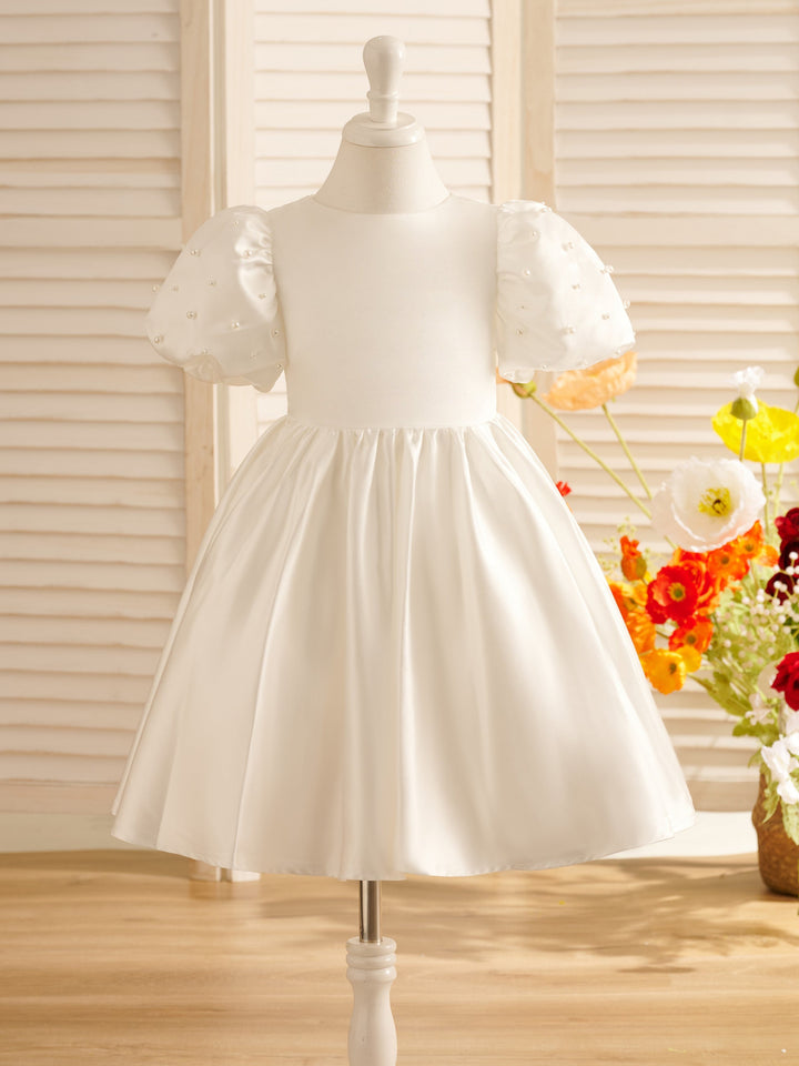 Robe de Bal/Princesse en Satin Longueur Genou pour Demoiselle D'Honneur