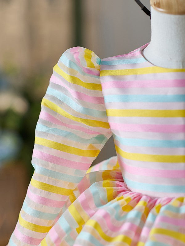 Robe de Soirée Blanche en Tulle Organza Longueur Genou pour Bébé Fille, Tenue de Fête pour le 1Er Anniversaire