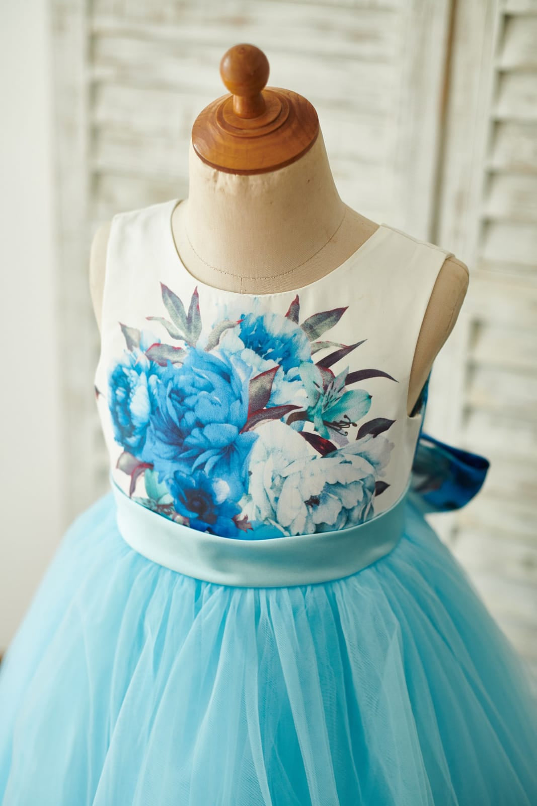 Robe de Bal/Princesse en Tulle Satiné Longue Au Sol