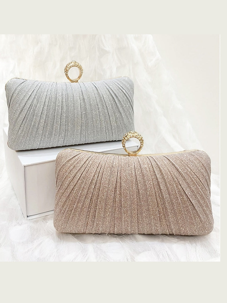 Pochettes et Sacs de Soirée Imperméables à Chaîne Synthétique de Couleur Unie