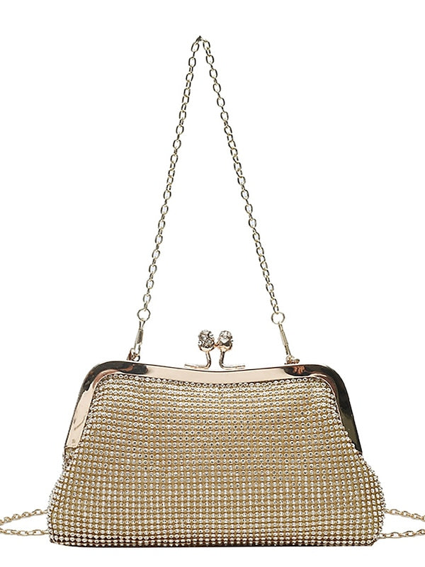 aux Femmes Delicate Glitter Shine Cristaux Clutches Sacs