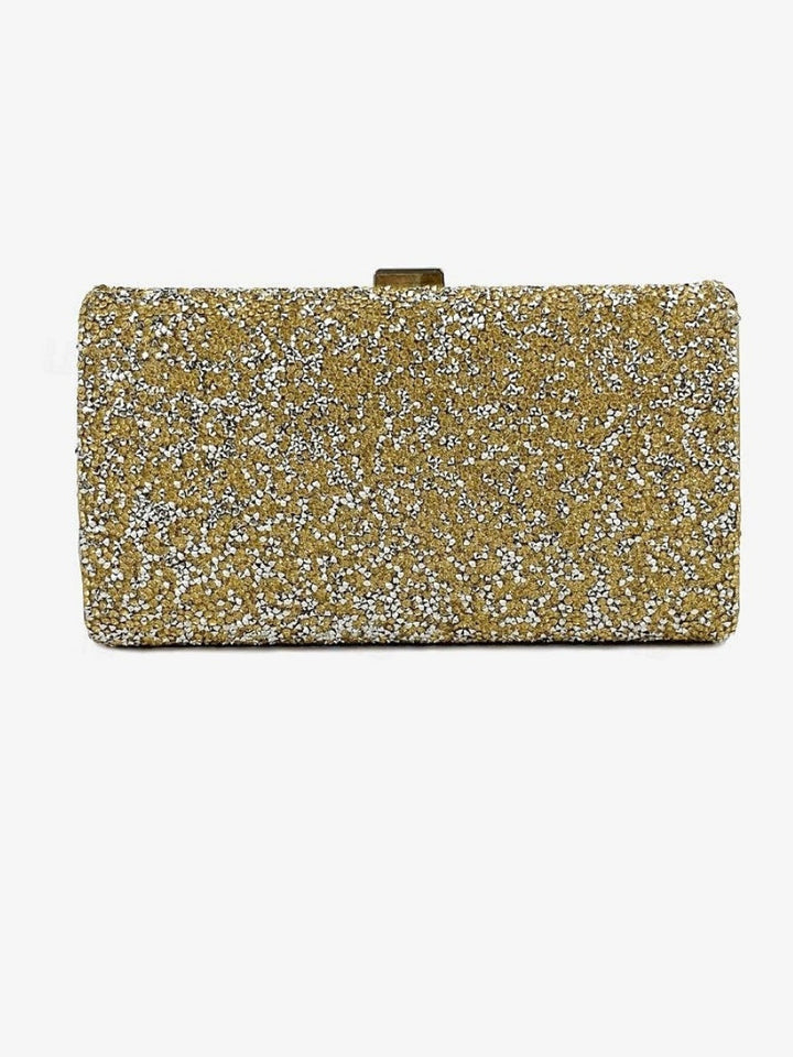 Polyester Large Capacity Multi Carry Strass Chaîne Evening Sacs