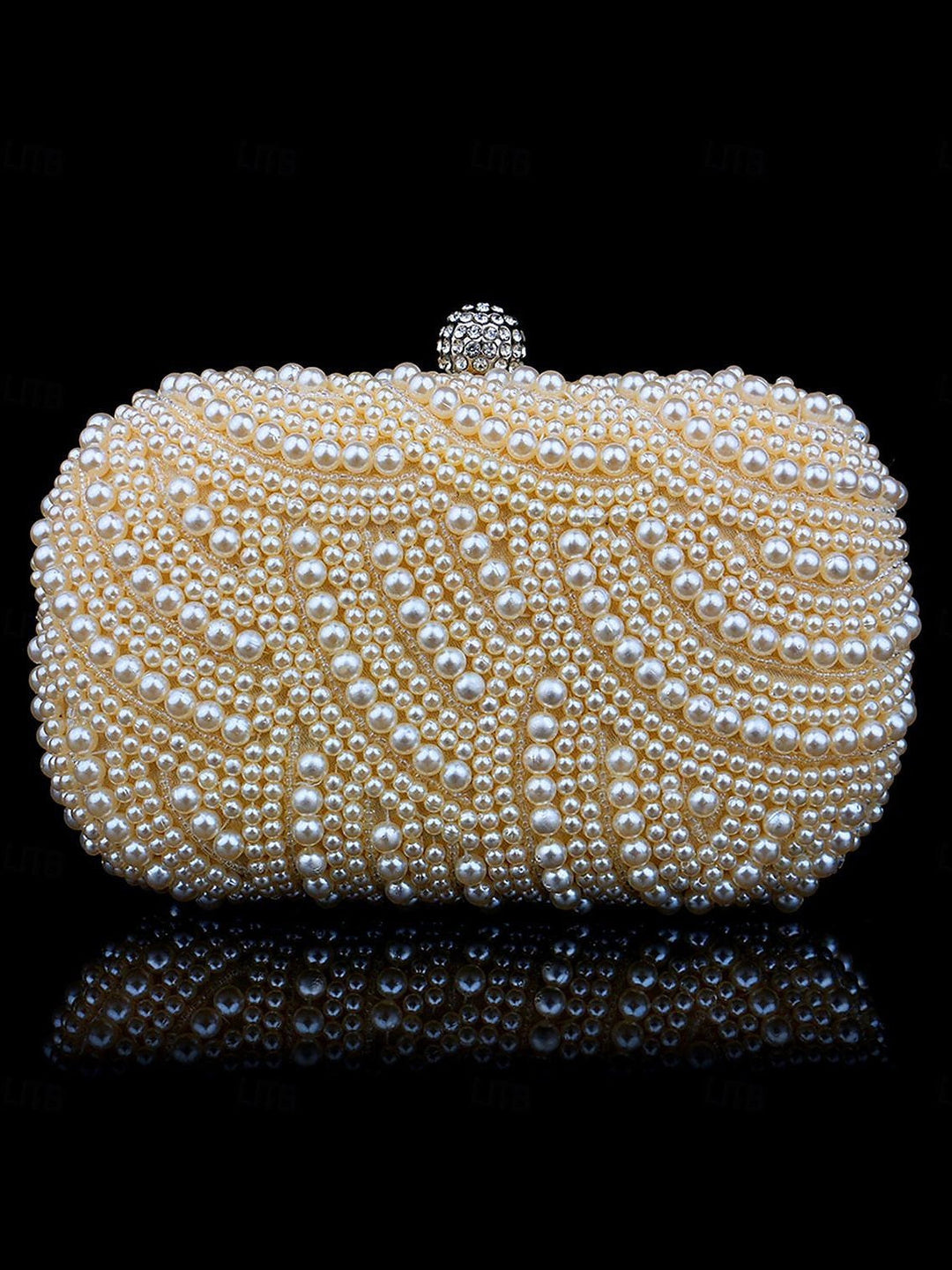 Alliage PVC  Solid Couleur Cristaux Strass Clutches & Evening Sacs