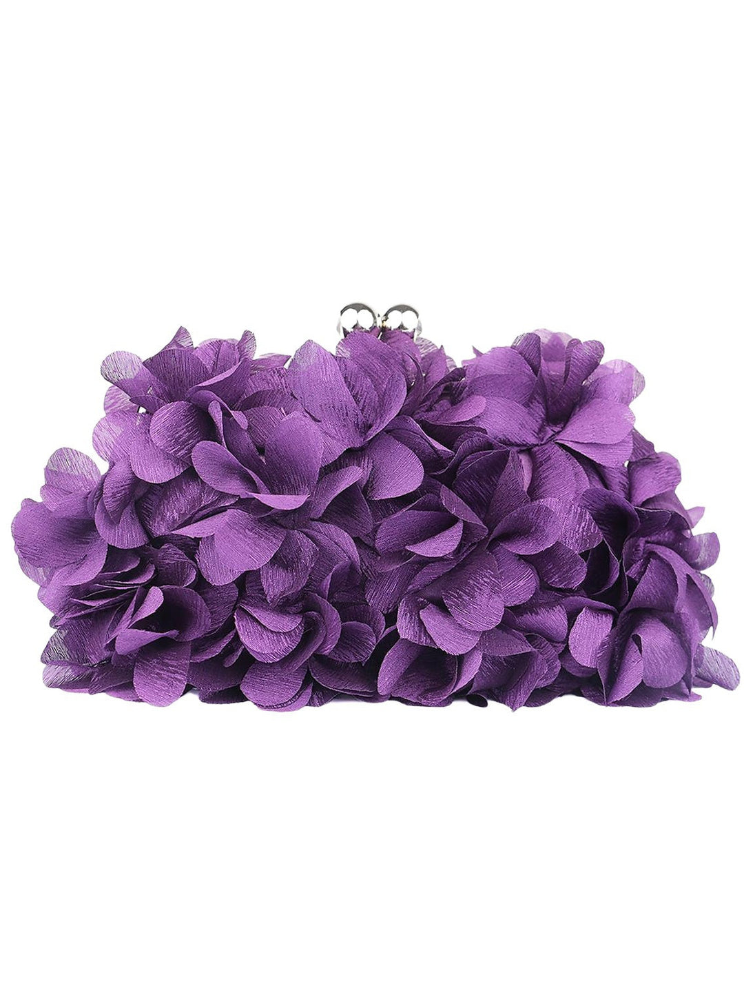 Pochettes en Satin de Couleur Unie avec Chaîne et Strass