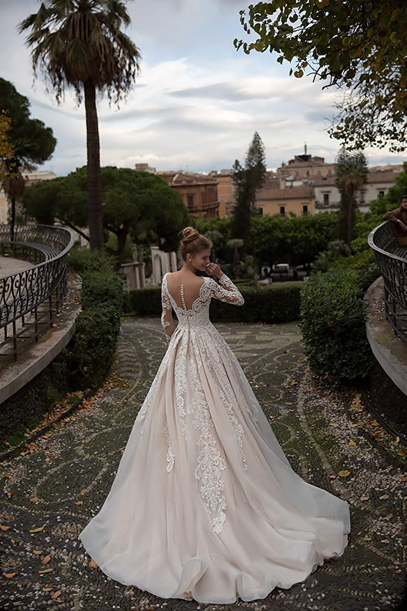 Robes de mariée de plage en Dentelleélégantes pour femmes, 2023