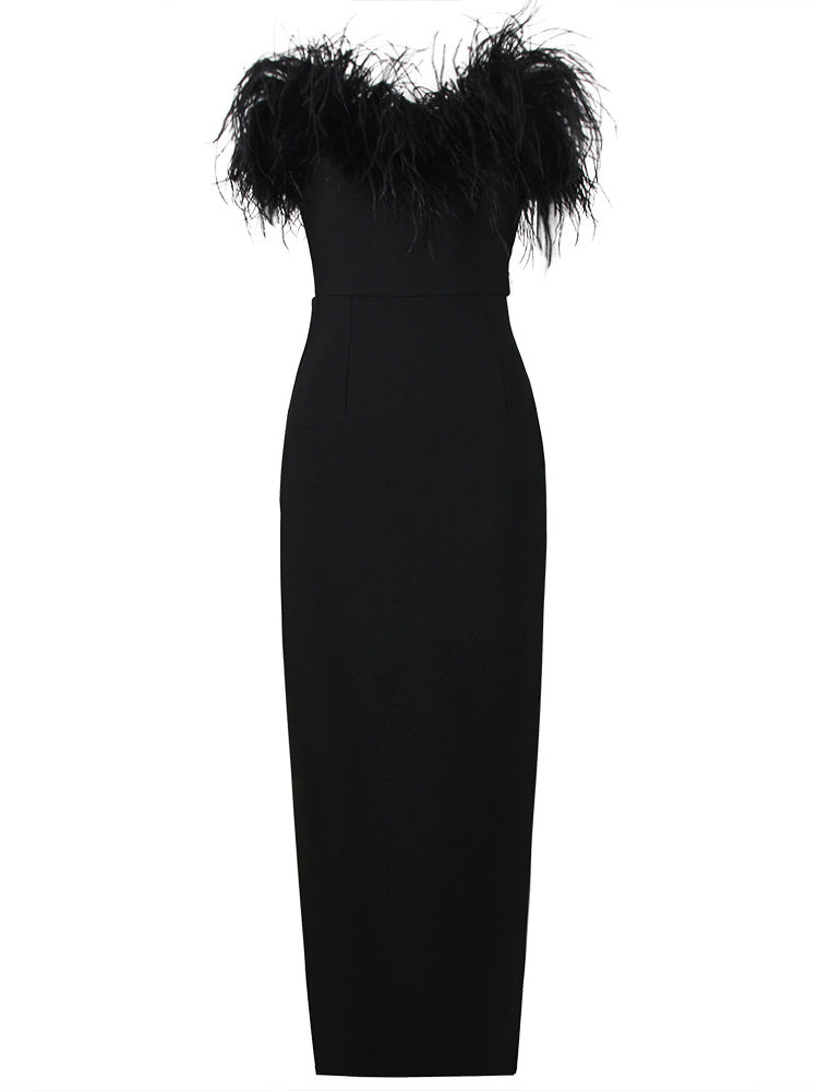 Gaine/Colonne Sans Manches Une Épaule Ankle Length Robes d'Invité de Mariage