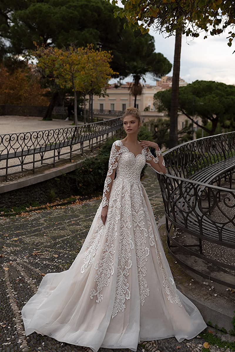 Robes de mariée de plage en Dentelleélégantes pour femmes, 2023