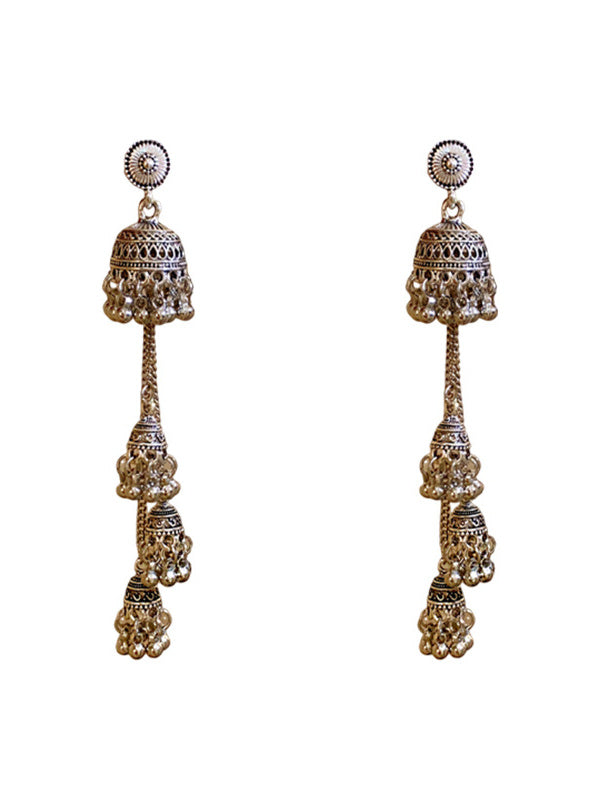 Boucles D'Oreilles Longues de Style Palais Rétro Boucles D'Oreilles Mode Haut de Gamme