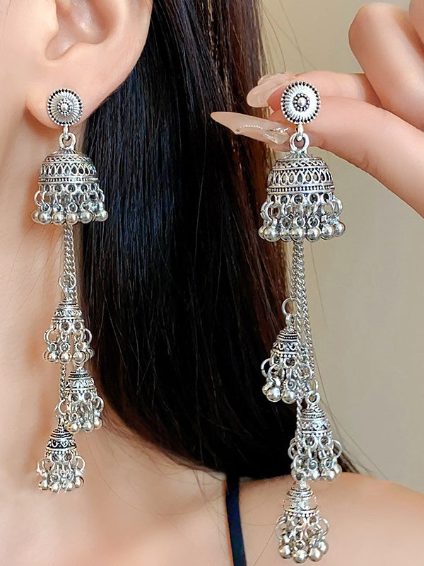 Boucles D'Oreilles Longues de Style Palais Rétro Boucles D'Oreilles Mode Haut de Gamme