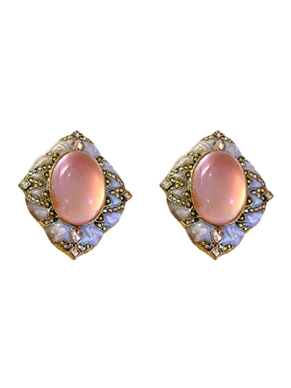 Boucles D'Oreilles à Tige pour Femmes, Boucles D'Oreilles Tendance Transparentes pour Mariage et Travail