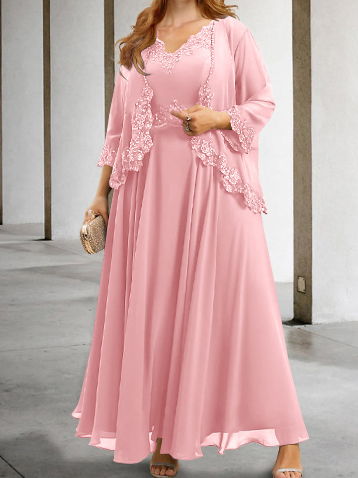 Robes de Mère de la Mariée Coupe A-Line/Princesse avec Appliques et Paillettes
