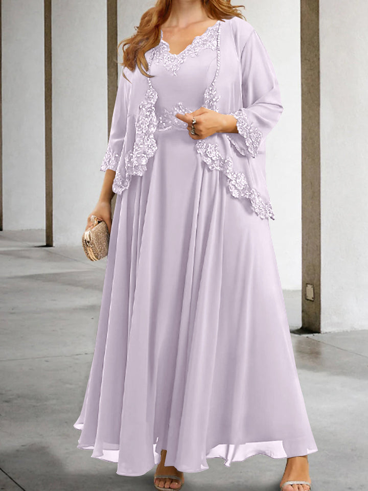 Robes de Mère de la Mariée Coupe A-Line/Princesse avec Appliques et Paillettes