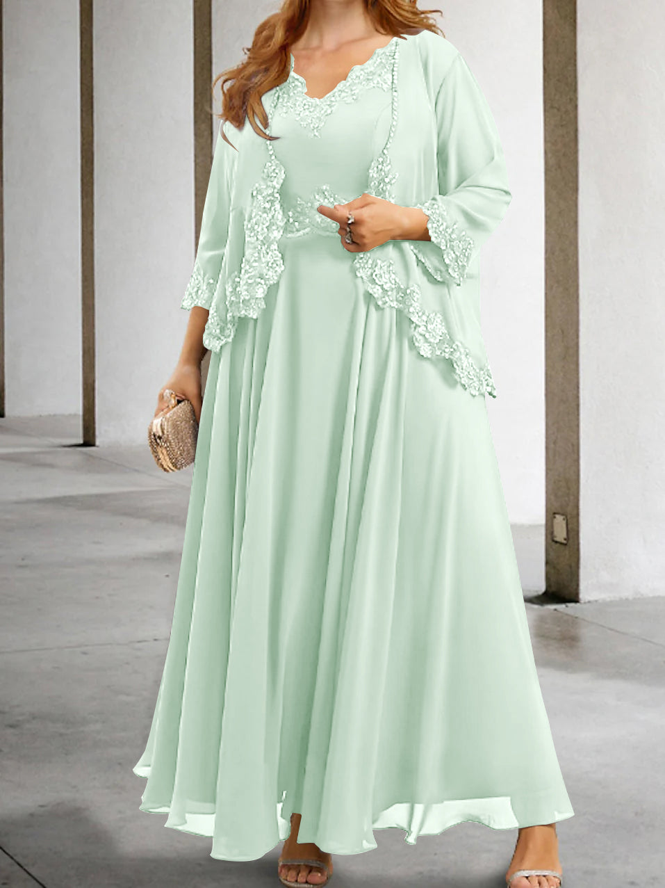 Robes de Mère de la Mariée Coupe A-Line/Princesse avec Appliques et Paillettes