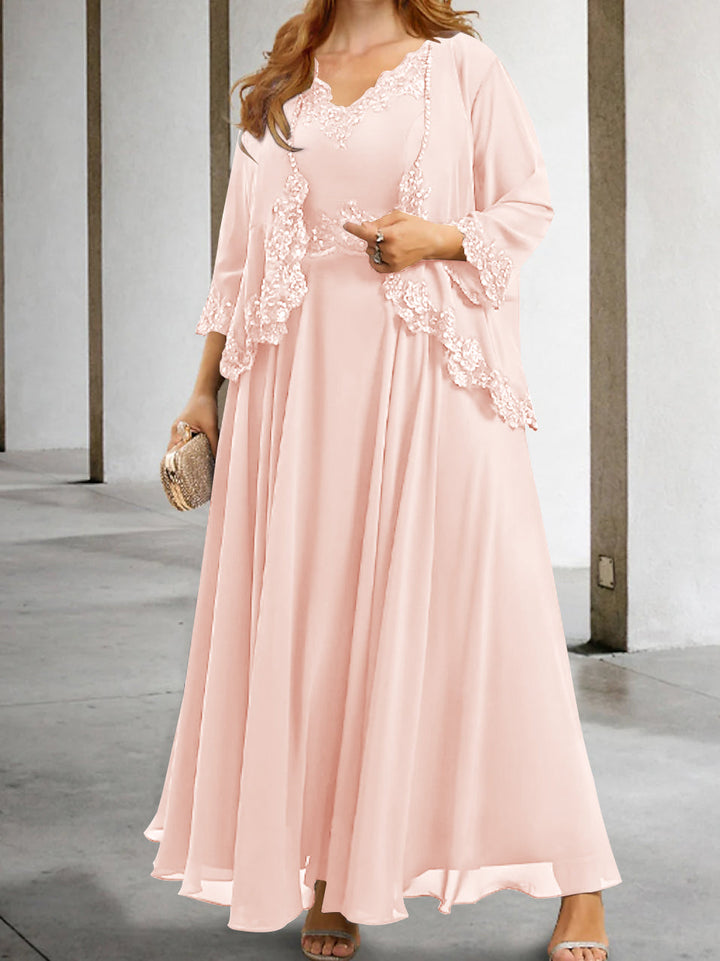 Robes de Mère de la Mariée Coupe A-Line/Princesse avec Appliques et Paillettes