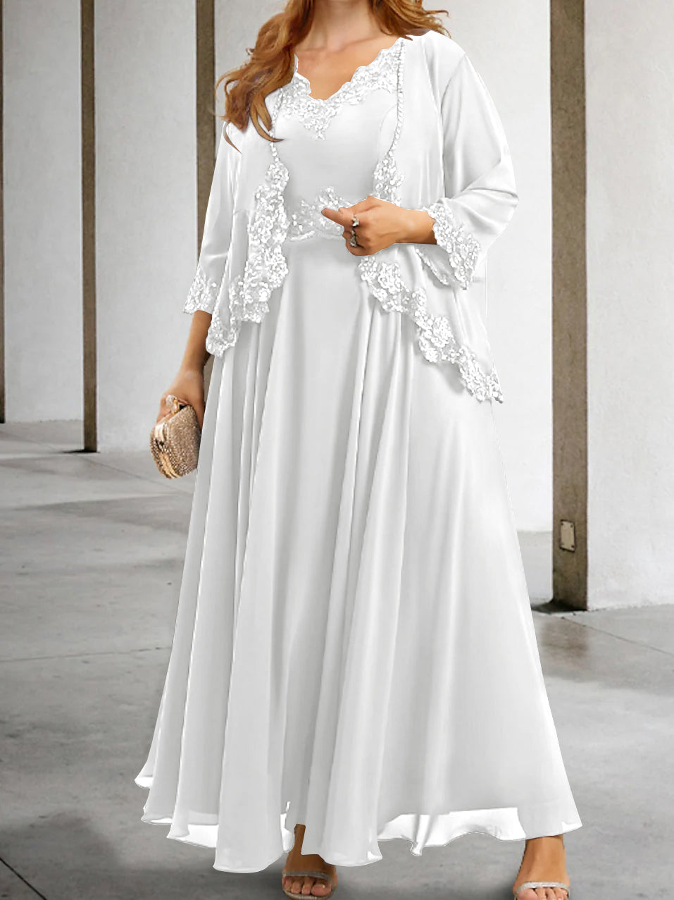Robes de Mère de la Mariée Coupe A-Line/Princesse avec Appliques et Paillettes