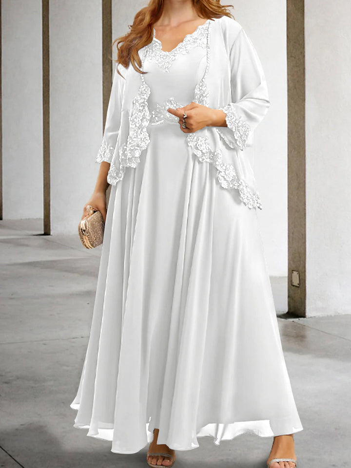 Robes de Mère de la Mariée Coupe A-Line/Princesse avec Appliques et Paillettes
