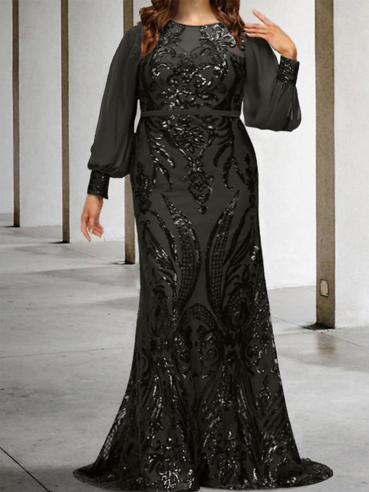 Robes de Mère de la Mariée Fourreau/Colonne avec Paillettes