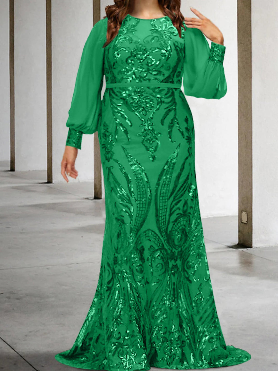 Robes de Mère de la Mariée Fourreau/Colonne avec Paillettes