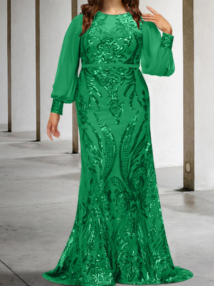 Robes de Mère de la Mariée Fourreau/Colonne avec Paillettes