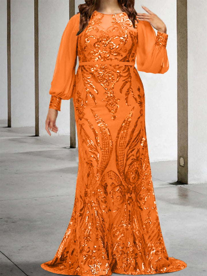 Robes de Mère de la Mariée Fourreau/Colonne avec Paillettes