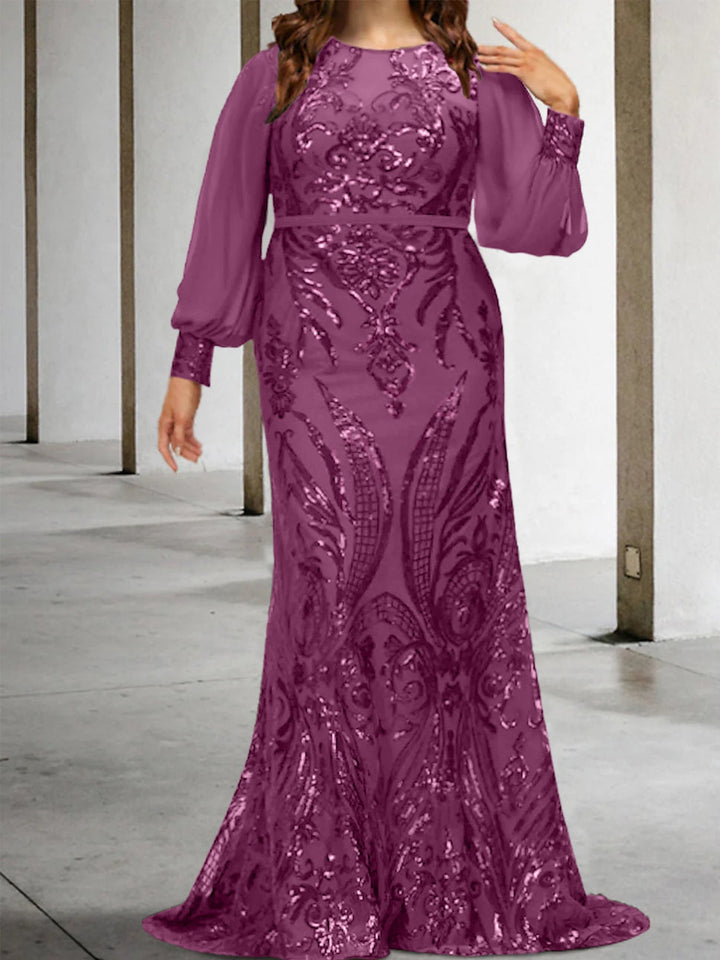 Robes de Mère de la Mariée Fourreau/Colonne avec Paillettes