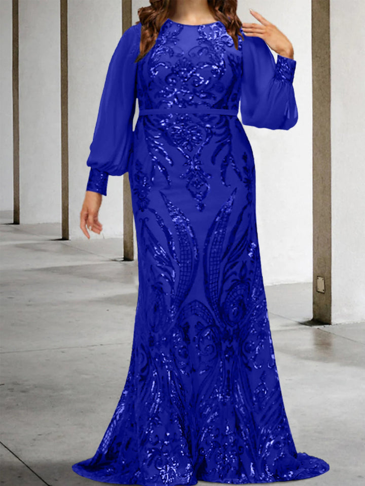 Robes de Mère de la Mariée Fourreau/Colonne avec Paillettes
