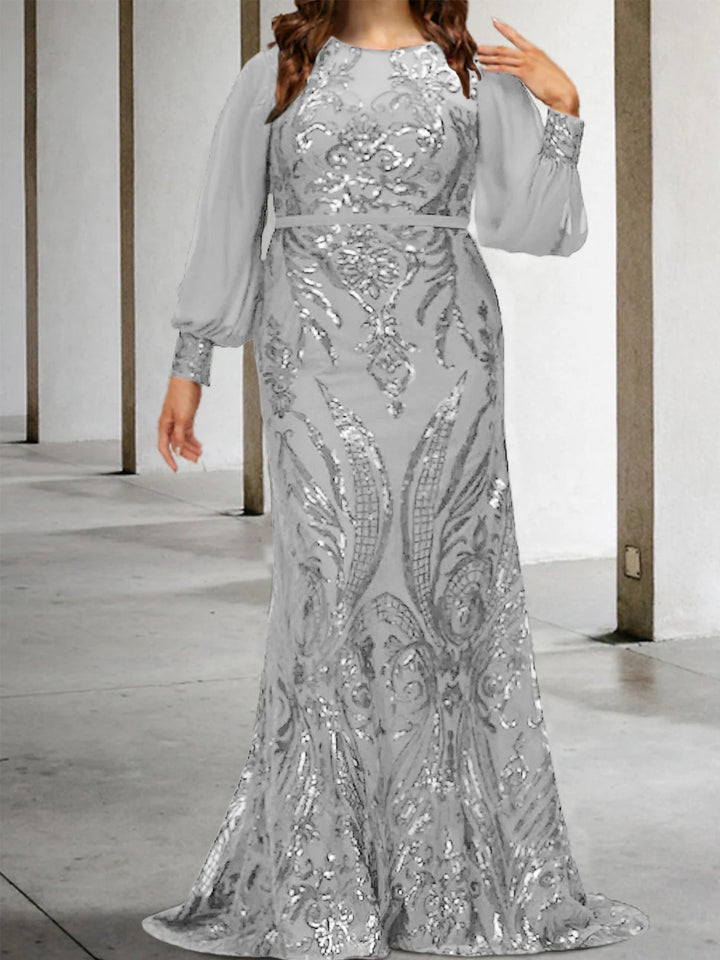Robes de Mère de la Mariée Fourreau/Colonne avec Paillettes