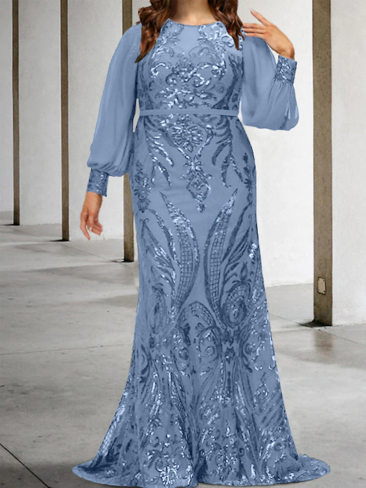 Robes de Mère de la Mariée Fourreau/Colonne avec Paillettes